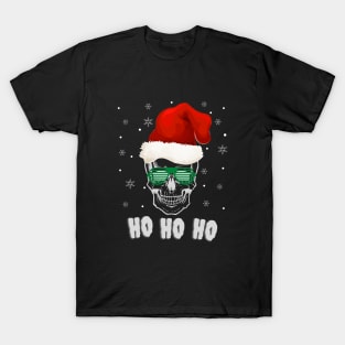 HO HO HO Skull Christmas T-Shirt